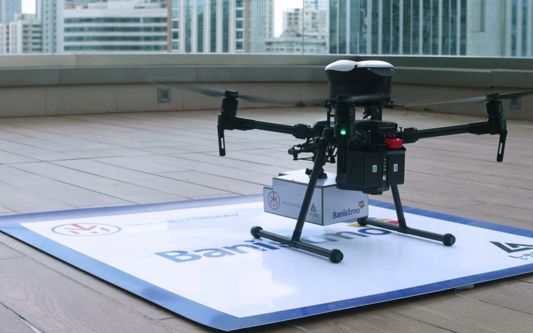 Panamá, pionero en el uso de drones para servicios interbancarios