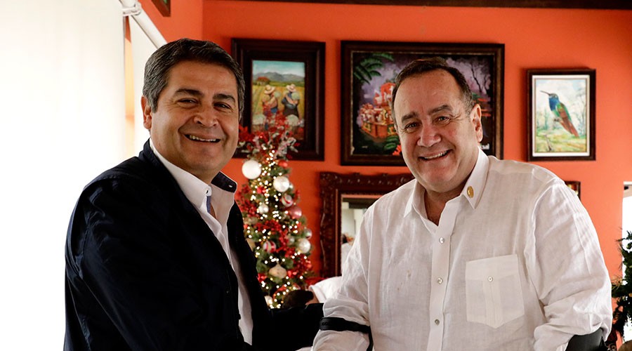 Presidente de Honduras y gobernante electo de Guatemala acuerdan cooperación bilateral y regional