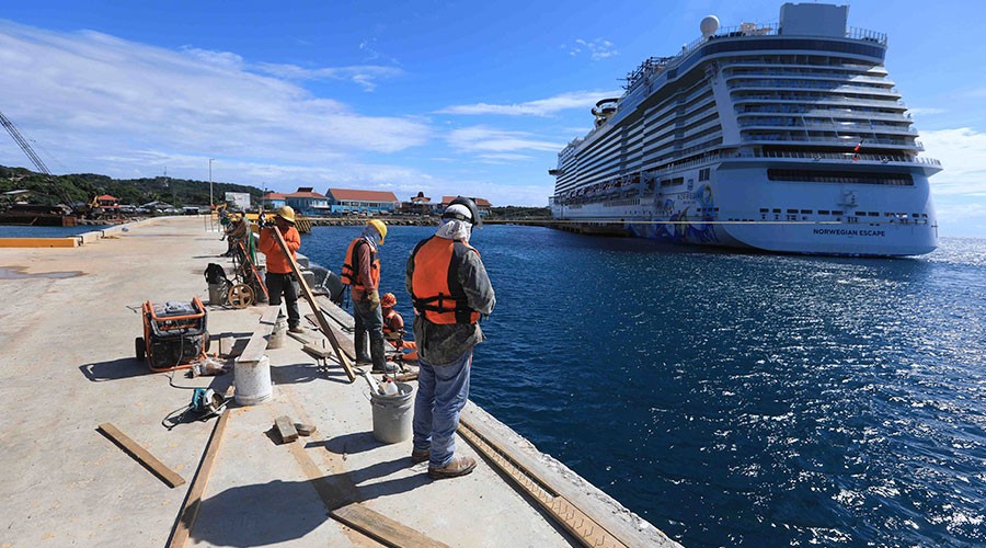 Honduras: Roatán agranda sus puertas al mundo con ampliación del puerto