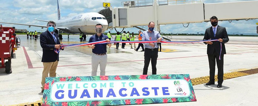 Costa Rica: Aeropuerto de Guanacaste recibe primer vuelo de EE.UU tras 170 días de cierre