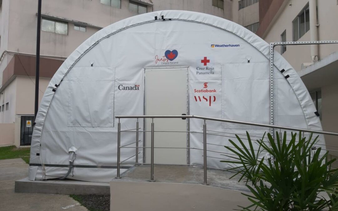 Panamá: Gobierno inaugura hospital móvil donado por Scotiabank
