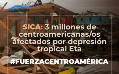 SICA: Centroamérica, 3 millones de personas afectadas por depresión tropical Eta
