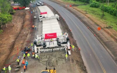 Costa Rica: Avanza construcción de carretera Cañas-Limonal con nuevo tren de pavimentación
