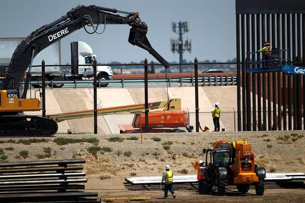 Constructoras aceleran obras del muro de Trump antes que Biden les ponga alto