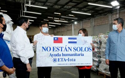 Taiwán dona US$3 millones a Honduras para brindar ayuda humanitaria a afectados por huracán Eta y Iota