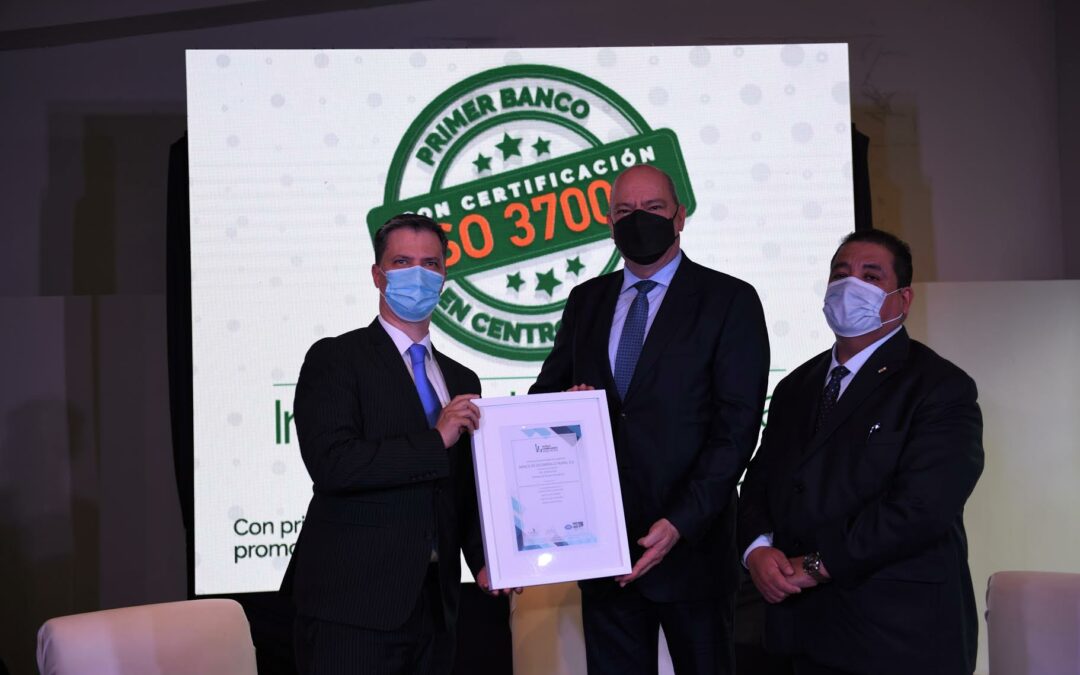BANRURAL es el primer banco de la región Centroamérica que recibe la certificación ISO 37001:2016