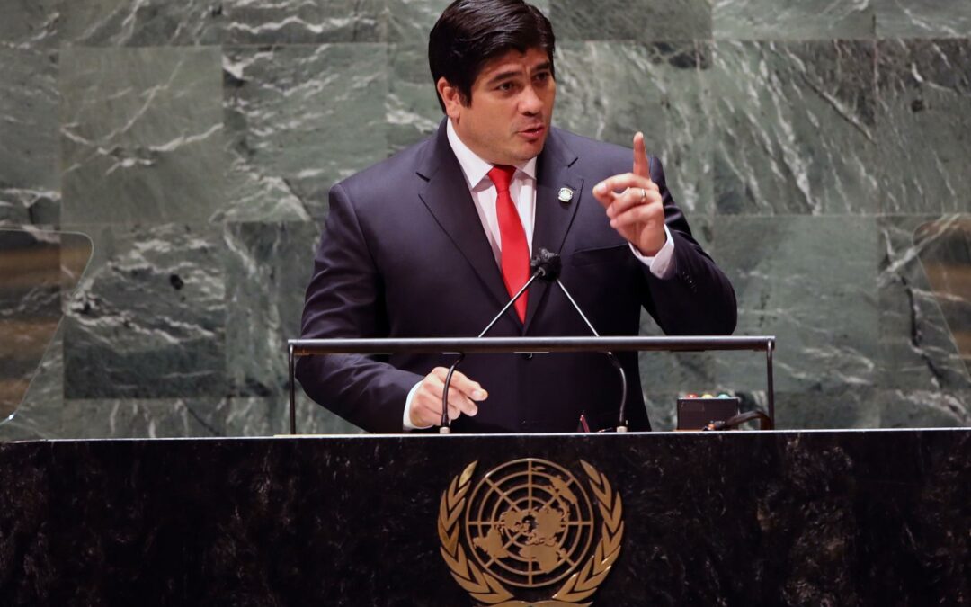Presidente de Costa Rica participará en la cumbre del clima COP26
