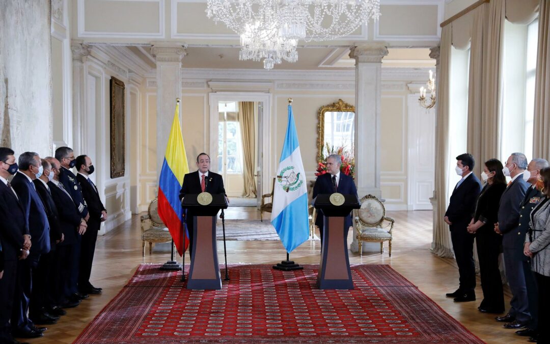 Colombia y Guatemala acuerdan reforzar su lucha contra el crimen trasnacional