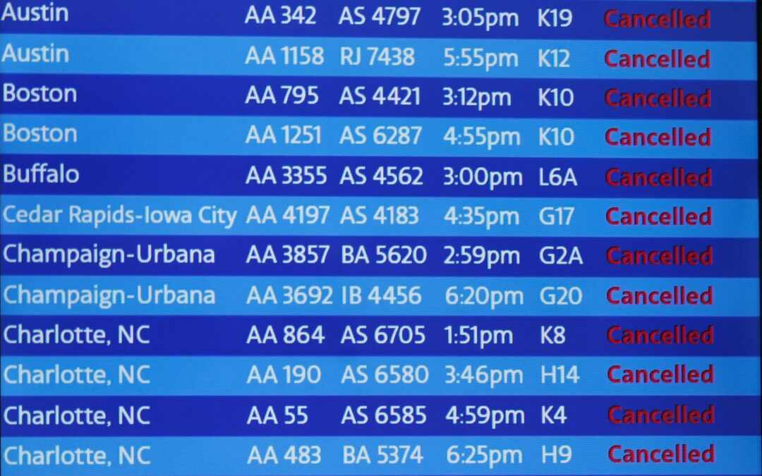 Oleada de cancelaciones de vuelos por quinto día, con 2.450 en todo el mundo