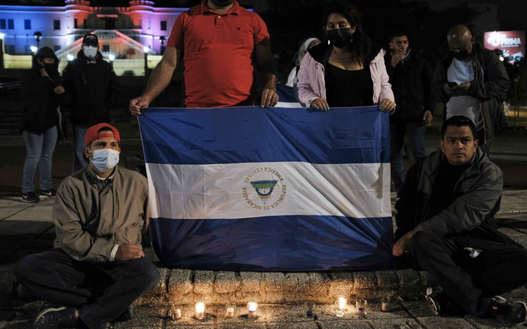 Nicaragüenses exiliados en Costa Rica rechazan el nuevo mandato de Ortega