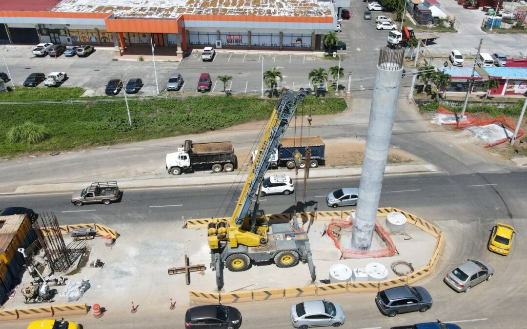 Panamá: Inicia vaciado de concreto de columnas de la Línea 3 del Metro