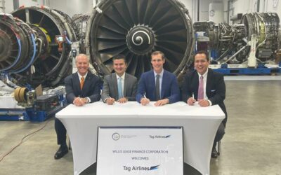 Aerolínea guatemalteca Tag Airlines firma convenio con Willis Lease para arrendamiento de aeronaves