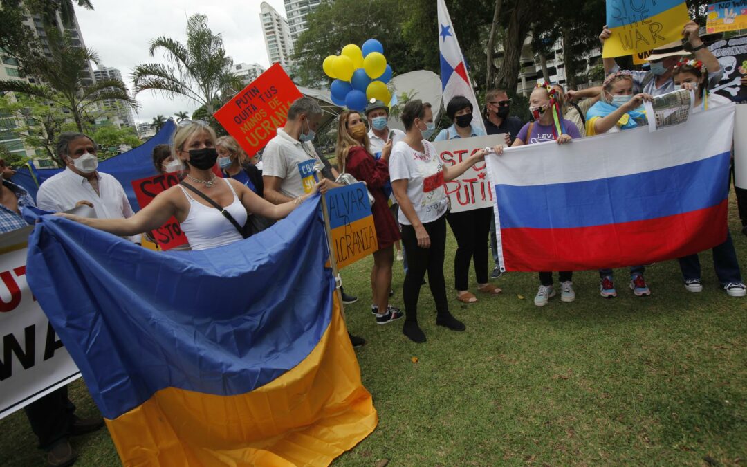 Ucranianos piden a Panamá se sume a sanciones internacionales contra Rusia