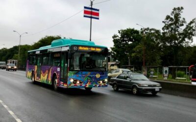 Costa Rica: Tercera ruta de autobuses eléctricos funciona desde el 1 de abril