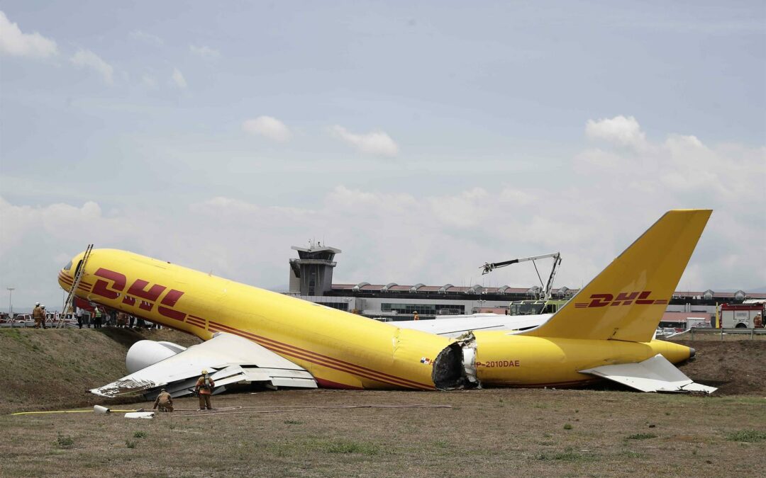 Lo que se sabe del accidente del avión de carga DHL en aeropuerto de Costa Rica
