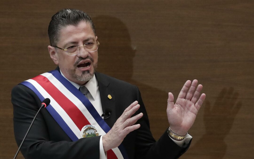 Chaves dice que Costa Rica está en «guerra» contra «terroristas cibernéticos»