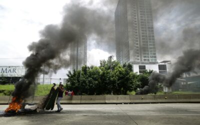 Protestas paralizan la capital tras el fracaso de las negociaciones en Panamá