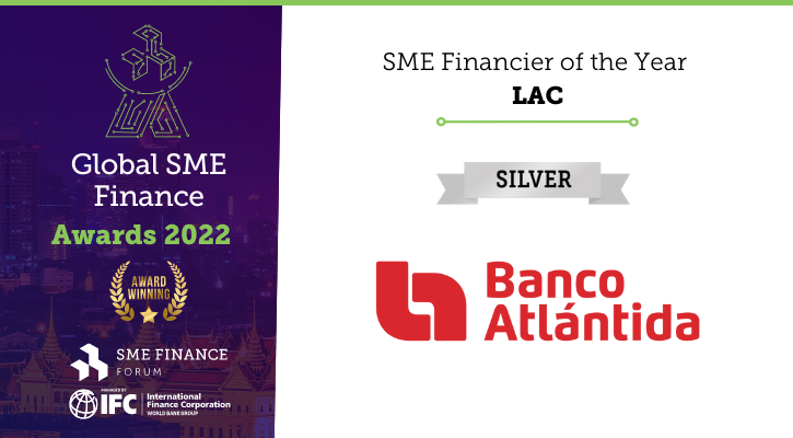 Banco Atlántida, es reconocido por International Finance Corporation – IFC y el SME Finance Forum