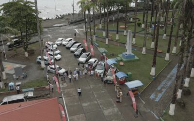 Caravana de vehículos eléctricos cruzó Costa Rica del Atlántico al Pacífico