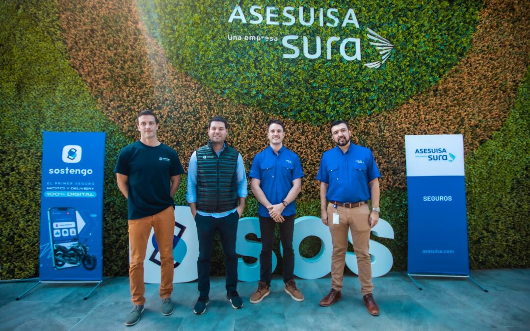 Sostengo con el respaldo de ASESUISA/SURA lanzan el primer seguro para motos y delivery 100% digital