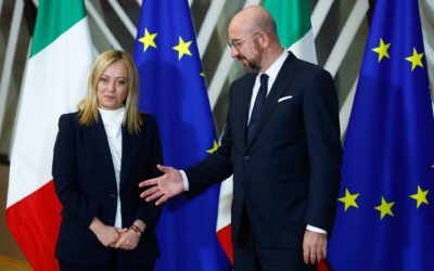 Meloni traslada a los líderes europeos su voluntad de «colaborar» con la UE