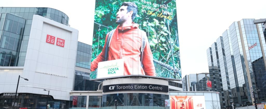 Costa Rica activa campaña de publicidad en exteriores en New York, Chicago y Toronto