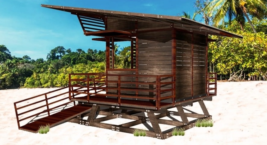 Costa Rica: Construirán 9 estaciones de madera plástica para facilitar el trabajo de salvavidas