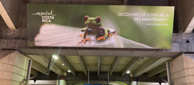 Costa Rica se promociona en estaciones del metro de París