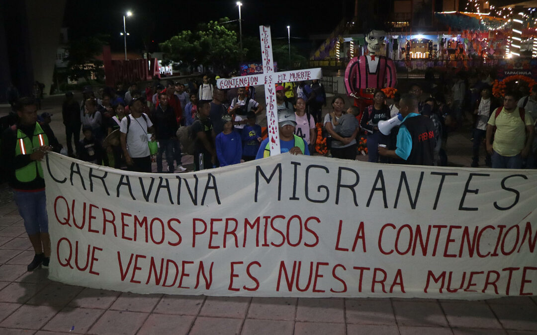 1.200 migrantes salen desde el sur mexicano para unirse a la caravana más numerosa del año