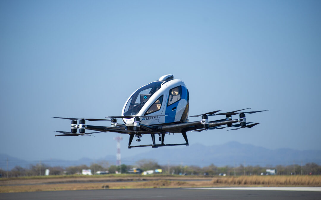 Costa Rica lanza el primer vuelo de un dron de pasajeros en América Latina 