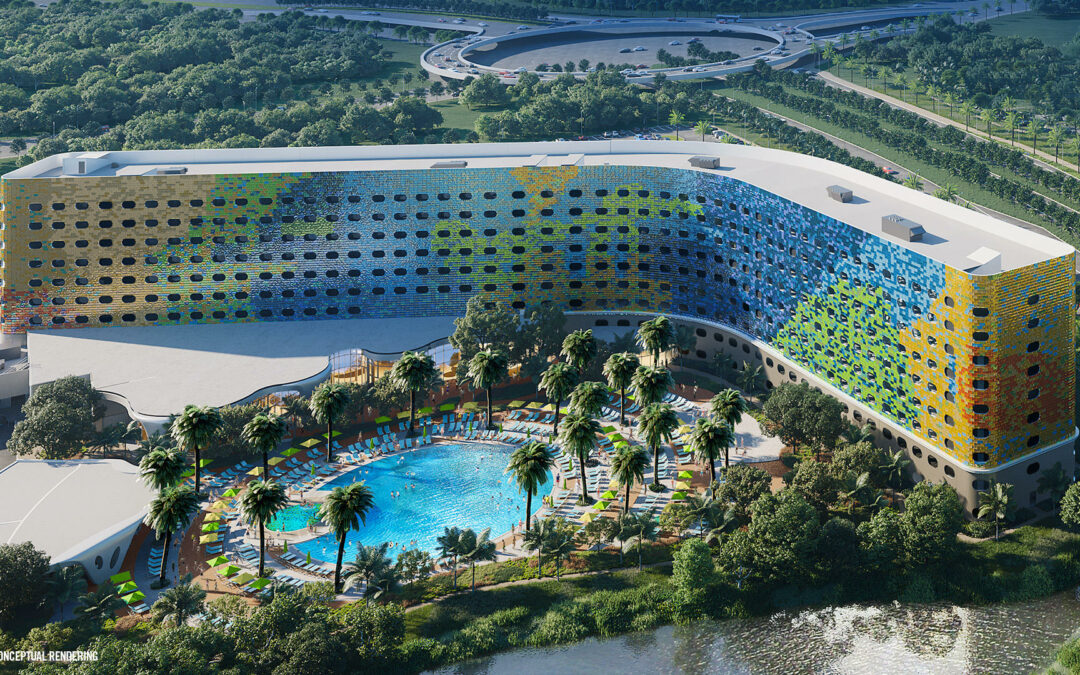 Parque de Universal en Florida abrirá en 2025 dos nuevos hoteles de estilo espacial
