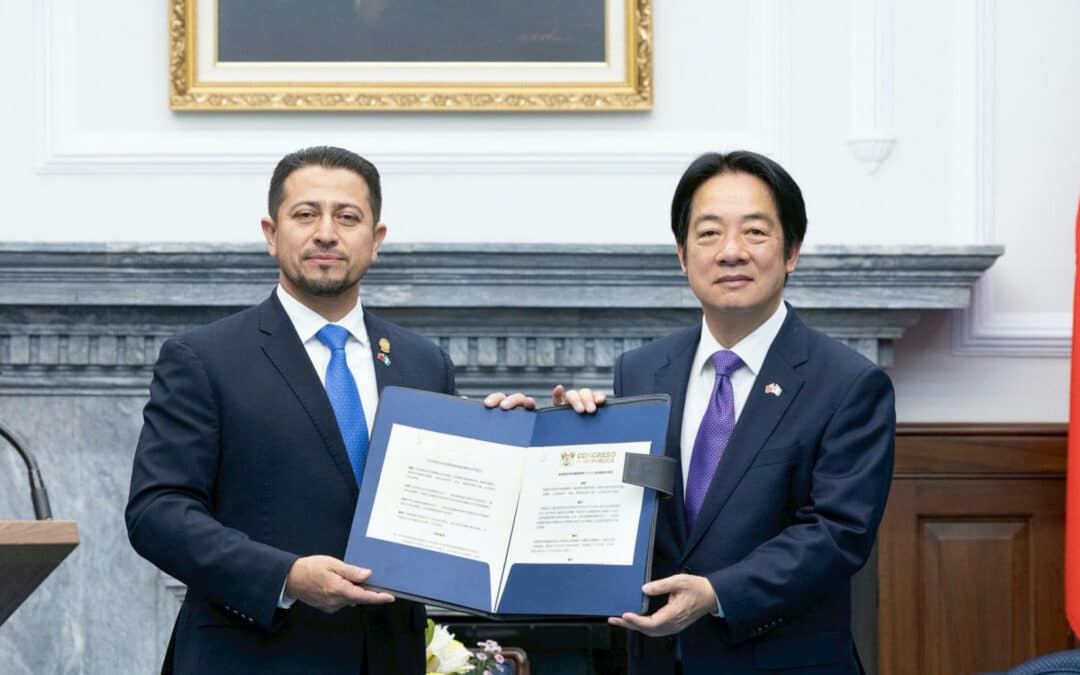 Taiwán busca trabajar con Guatemala para “fomentar el desarrollo y la prosperidad” global