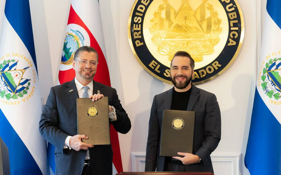 El Salvador y Costa Rica acuerdan una “alianza histórica” para combatir crimen organizado