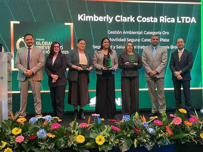 Planta de Kimberly-Clark Costa Rica recibe tres premios Preventico 2025